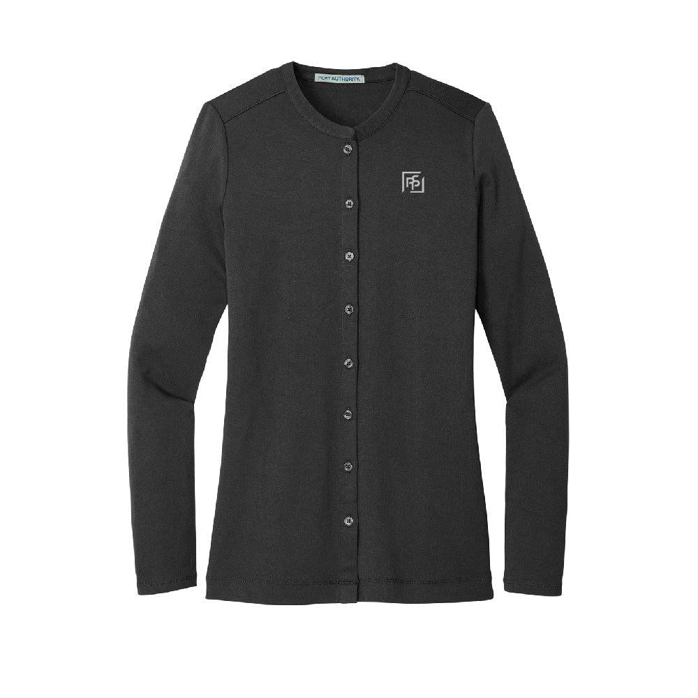 PPS Ladies Concept Stretch Button-Front Cardigan